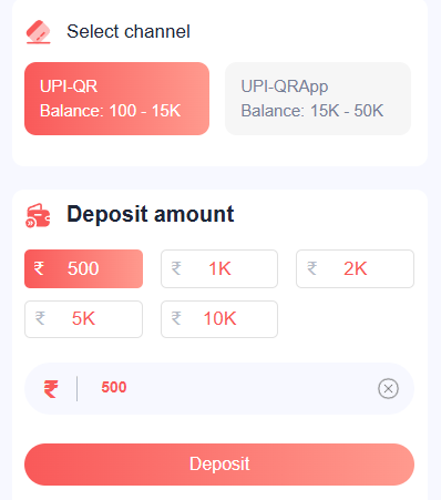 deposit daman game